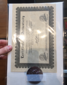 Certificate of Authenticity by Kaitlynn Yeager